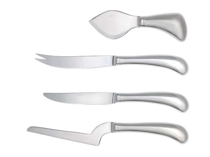 CHEESE KNIFE SET - PARMESAN CHEESE KNIFE, SOFT CHEESE KNIFE, HARD CHEESE KNIFE AND COTTAGE CHEESE KNIFE