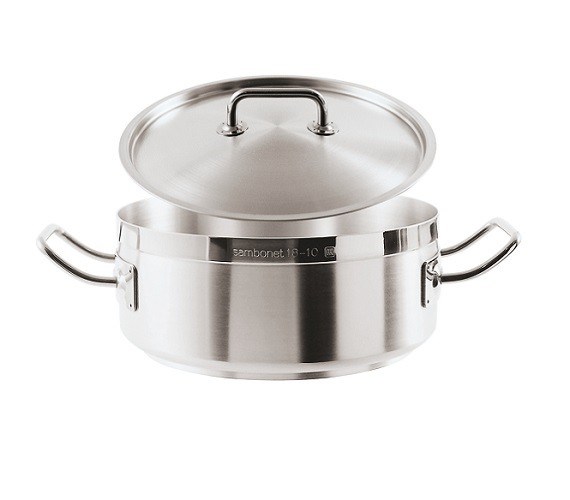 French Omelet Pan + Lid Professionale (51209-20)+(51261-20)