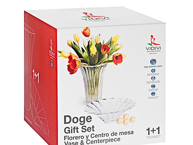 Doge Set of Centerpiece + Vase